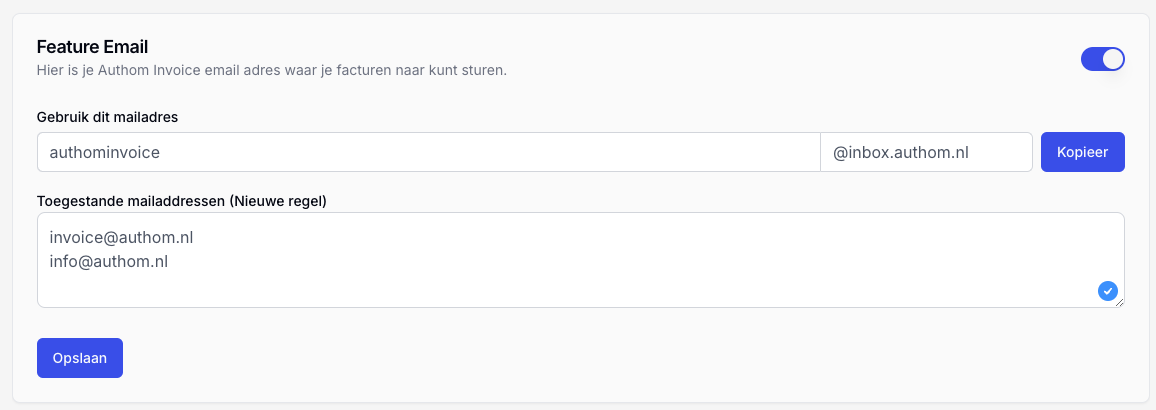 Nieuwe E-mailfunctie Geïntroduceerd